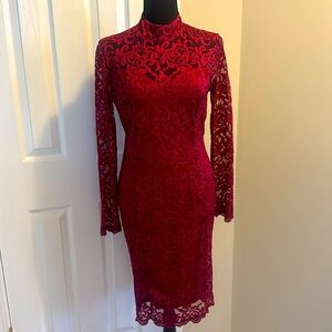Miusol Red Lace Dress